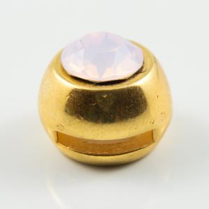 Gold Item Crystal Pink Opal 14mm