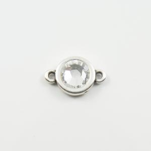 Silver Item Crystal 1.7x1.1cm