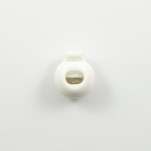 Cord Stop White 2.3x1.8cm