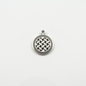 Pendant "Knitted" Silver 2x1.6cm