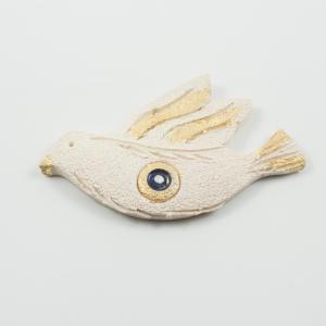 Κεραμικό Περιστέρι-Μάτι Μπλε 10.5x7cm