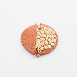 Ceramic Pomegranate Brick 5.5x5.2cm