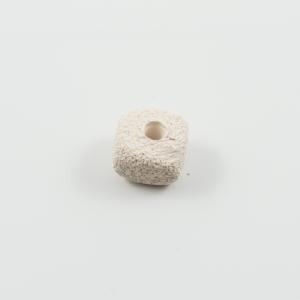 Bead Rectangular Ivory 1.9x1.7cm