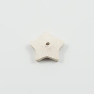 Ceramic Star Ivory 2.5x2.5cm