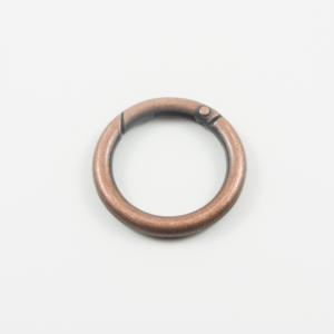 Metal Hoop Round Copper 3.4cm