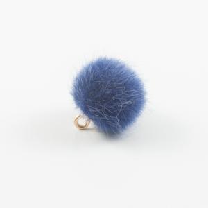 Fluffy Pom Pom Blue 2cm