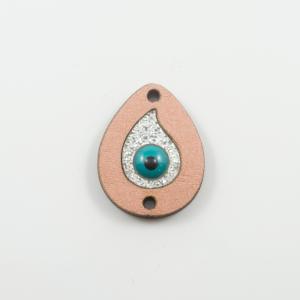 Wooden Eye Copper 2.5x2cm