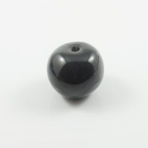 Ceramic Bead Black 3.5x3cm