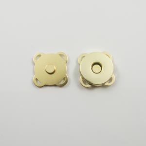 Magnetic Bag Clasp Gold 2cm