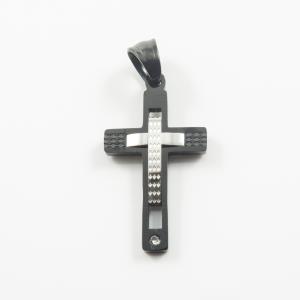 Double Steel Cross 3.2x1.5cm