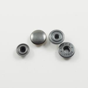Snap Fasteners for Anorak Black 12mm