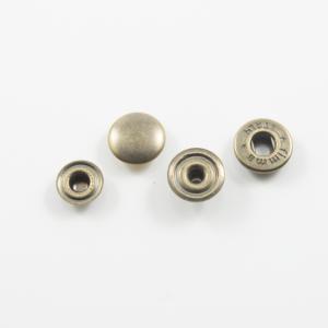 Snap Fasteners for Anorak Bronze 12mm