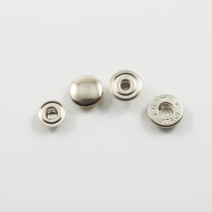 Snap Fasteners for Anorak Silver 12mm