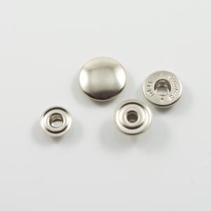 Silver Snap Fasteners for Anorak 12mm
