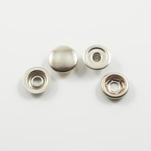 Fasteners Silver for Cloths 15mm