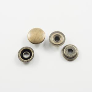 Fasteners Bronze for Cloths 15mm