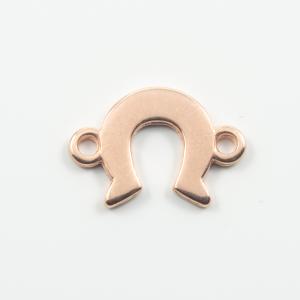 Μεταλλικό Πέταλο Ροζ-Χρυσό 1.8x1.3cm