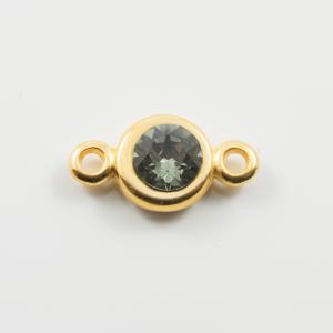 Χρυσό Μοτίφ Black Diamond 2.4x1.3cm