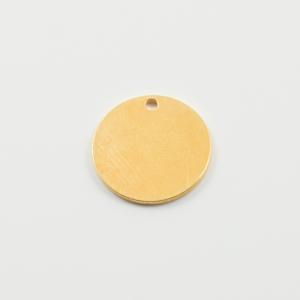 Μεταλλικό Κρεμαστό Μοτίφ Χρυσό 1.5cm