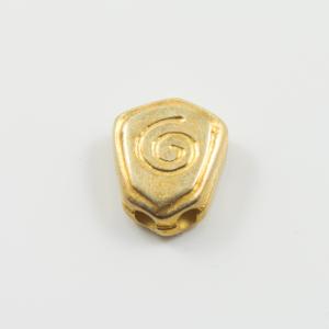 Gold Metal Bead Spiral 1.5x1.3cm