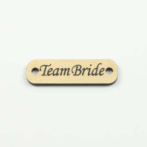 Acrylic Plate " Team Bride" Gold