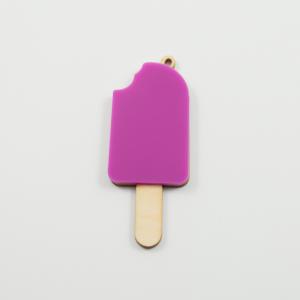 Motif Ice Cream Purple 6.5x2.5cm