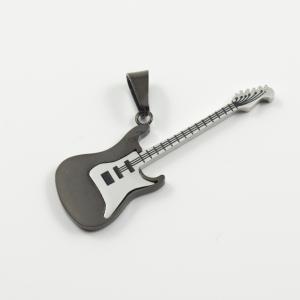 Steel Guitar Silver Black