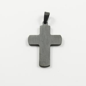 Steel Cross Black (4.2x2.5cm)