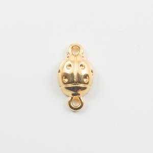 Metalic Lady Bug Gold 1.5x0.8cm