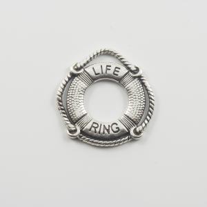Metalic Motif Life Jacket Silver