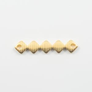 Metalic Motif Ρhombuses Gold