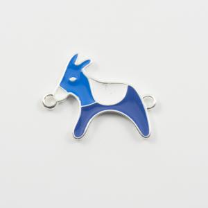 Metalic Donkey Enamel Blue