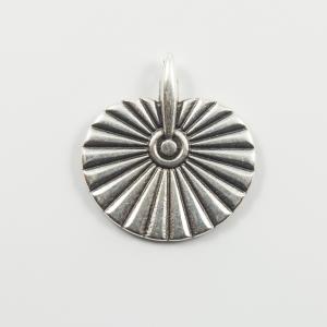 Metalic Pendant Fan Silver