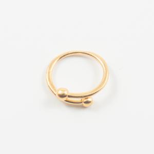 Metal Gold Ring (1.9x1.9cm)
