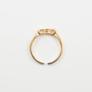 Δαχτυλίδι Φιογκάκι Χρυσό 2.2x2cm