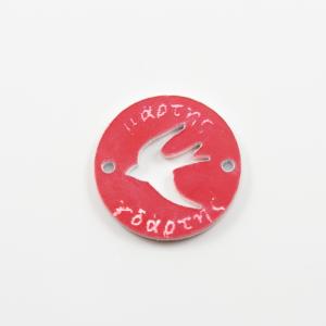 Acrylic Motif Swallow Red