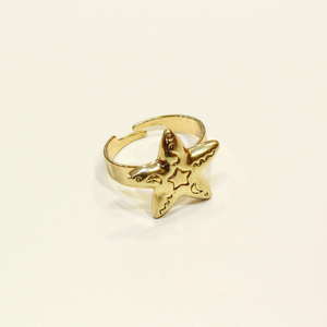 Δακτυλίδι Αστεράκι Χρυσό (1.8x1.8cm)