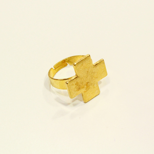 Δακτυλίδι Σταυρός Χρυσό (2x2cm)