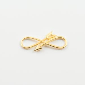 Metalic Infinity Arrow Gold