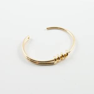 Bracelet Twisted Gold 6.2cm