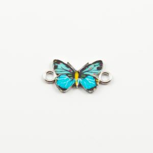 Butterfly Enamel Light Blue