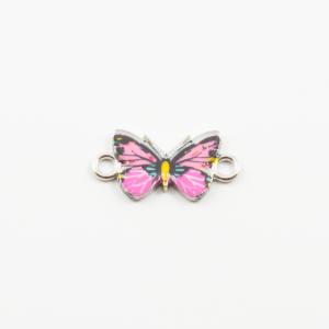 Butterfly Enamel Pink