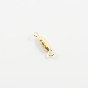 Gold Plated Screwing Clasp 1.5x0.3cm