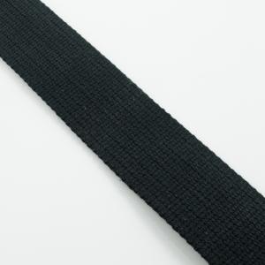 Cotton Strap Black 4cm