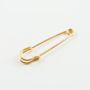 Metal Safety Pin Gold (5.1x1.1cm)