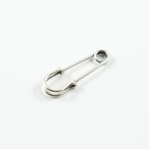 Metal Safety Pin Silver  (2.2x0.7cm)