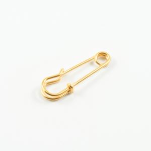 Metal Safety Pin Gold (2.2x0.7cm)