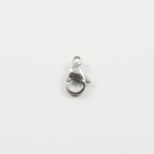 Steel Claw Clasp Silver 10mm
