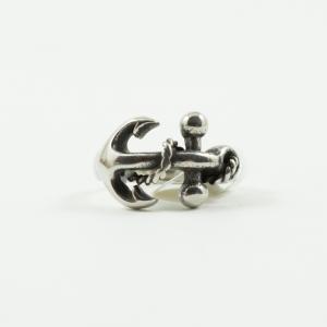 Steel Ring Anchor Silver