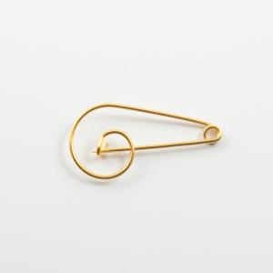 Safety Pin "Tremble Clef" Gold